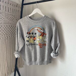 Gray Disney Character Sweatshirt